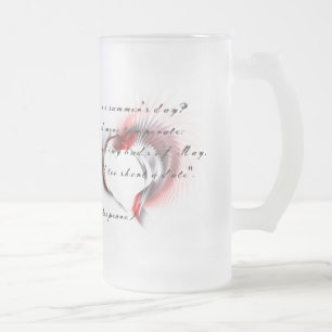 Chope Givrée Coeur métallique avec sonnet de Shakespeare 18