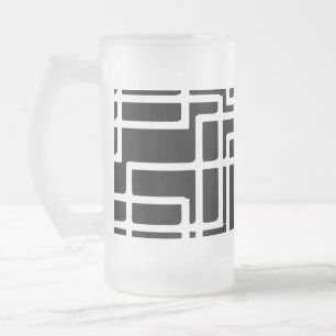 Chope Givrée Conception artistique de carrés blancs imbriqués