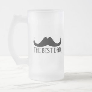 Chope Givrée Cool Le meilleur papa Black Mustache Fête des père