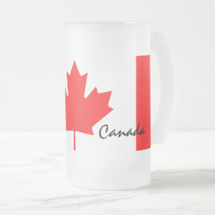 Chope Givrée Couleurs du drapeau de la feuille d'érable du Cana