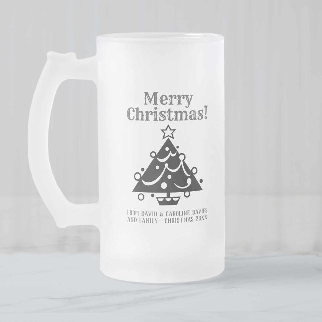 Chope Givrée Design d'arbre de Noël avec un accueil personnel (Créateur téléchargé)