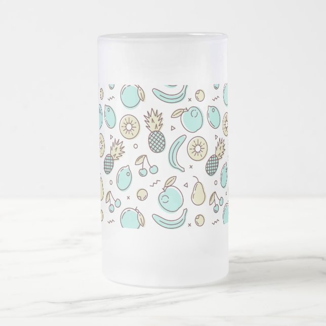 Chope Givrée Dessin de la ligne d'été du Motif de fruits mignon (Centre)