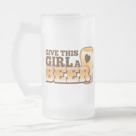 Chope Givrée DONNEZ à CETTE FILLE une conception de BIÈRE du