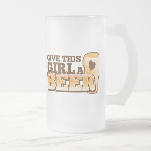 Chope Givrée DONNEZ à CETTE FILLE une conception de BIÈRE du