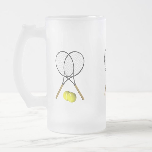 Chope Givrée Double Tennis Sport Thème (Gauche)