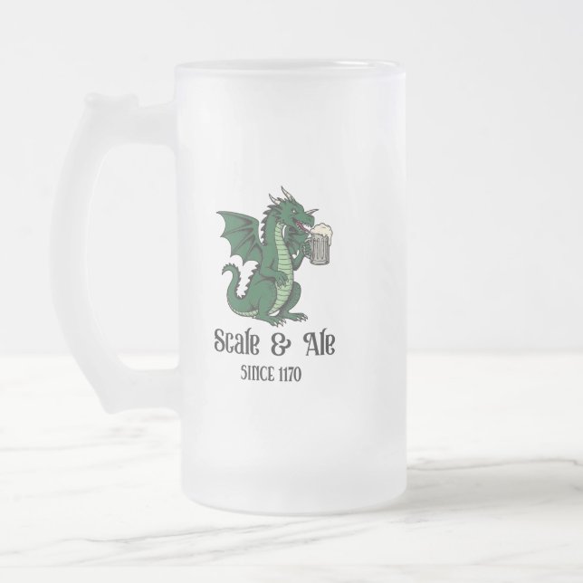 Chope Givrée Dragon Buveur de Bière (Gauche)