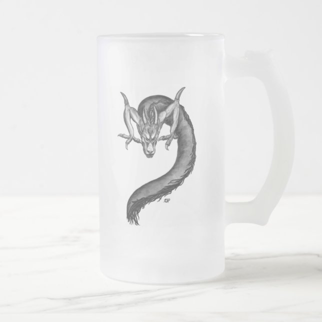 Chope Givrée Dragon noir et blanc (Droit)