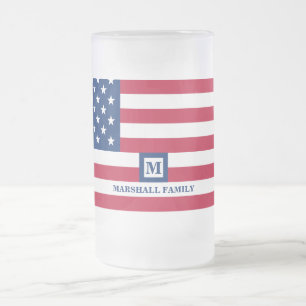 Chope Givrée Drapeau américain 4 juillet États-Unis Customisé M
