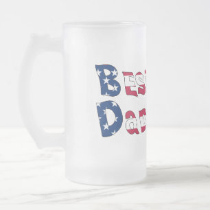 Chope Givrée Drapeau Best Papa Ever USA