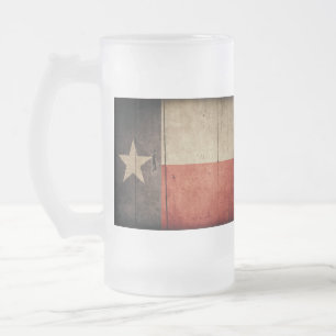 Chope Givrée Drapeau robuste de Wood Texas