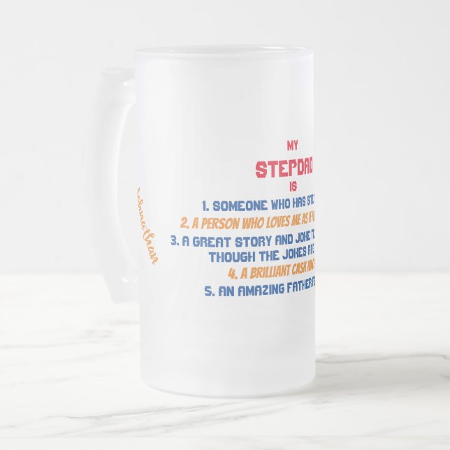 Chope Givrée Drôle Mon Citation Stepdad (Devant gauche)