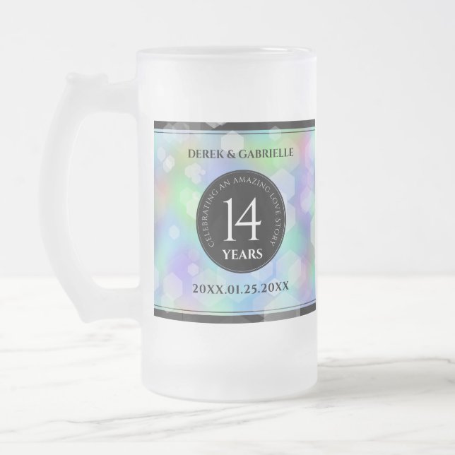 Chope Givrée Élégante 14ème anniversaire du Mariage Opal (Gauche)