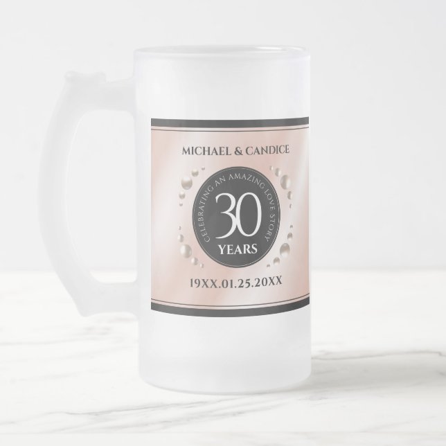 Chope Givrée Elégante 30ème Mariage Pearl Anniversaire de céléb (Gauche)