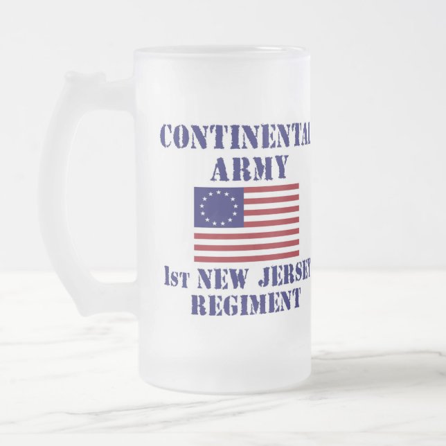 Chope Givrée Ęr verre de régiment de New Jersey de guerre (Gauche)