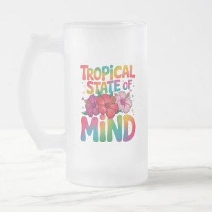 Chope Givrée État tropical de l'esprit Plage d'été Graphique