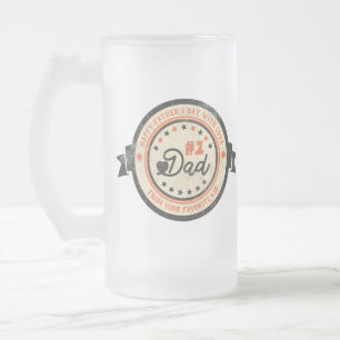 Chope Givrée Étiquette Vintage DAD personnalisé N° 1
