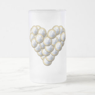 Chope Givrée Euro Pièces - coeur motif - tasse, choisir le styl