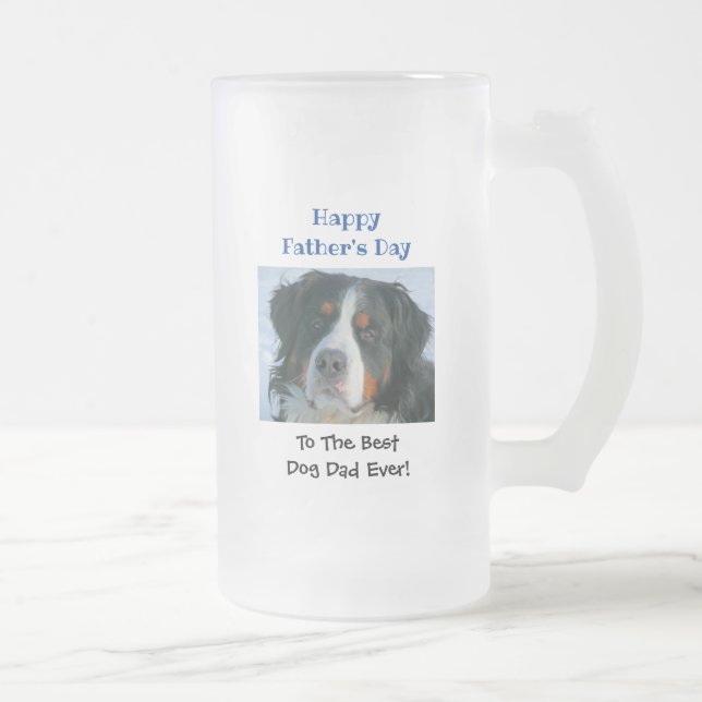 Chope Givrée Fête des pères Chien Papa Monde Meilleur Jamais Pe (Droit)