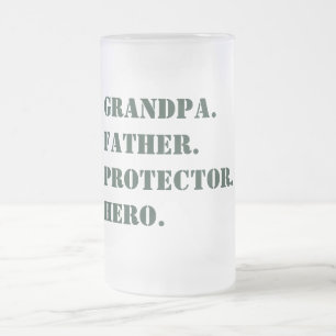 Chope Givrée Fête des pères grand-père protecteur père Hero Tex
