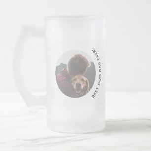 Chope Givrée Fête des pères Meilleur Chien Papa Golden Photo pe
