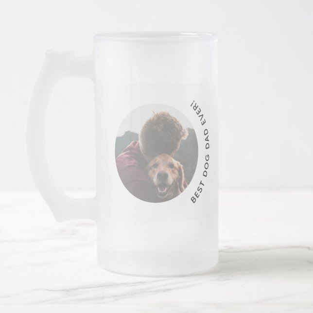 Chope Givrée Fête des pères Meilleur Chien Papa Golden Photo pe (Gauche)