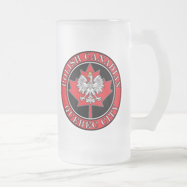 Chope Givrée Feuille canadienne polonaise ronde de Québec (Droit)