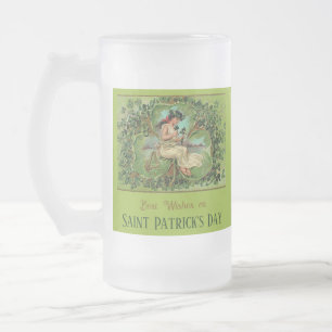 Chope Givrée Fille Vintage de la Saint Patrick avec Shamrock