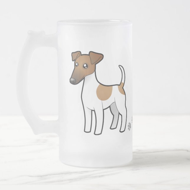 Chope Givrée Fox Terrier doux de bande dessinée (Gauche)
