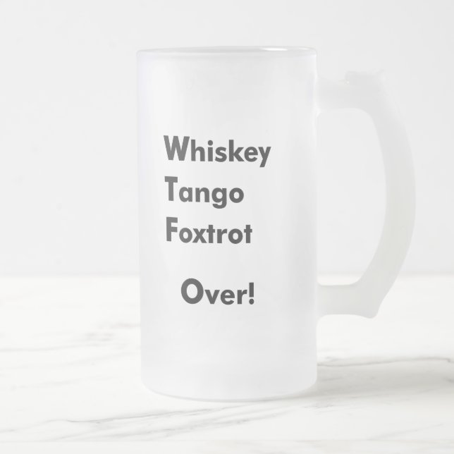 Chope Givrée Fox-trot de tango de whiskey plus de ! (Droit)
