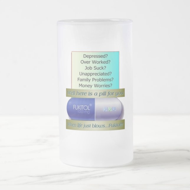 Chope Givrée Fukitol, le travail ne suce, au-dessus de (Centre)