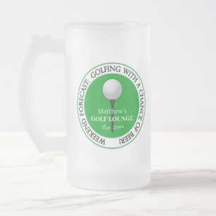 Chope Givrée Funny Golf Golfing Boule de golf Tee verre
