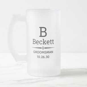 Chope Givrée Garçon d'honneur Monogrammé