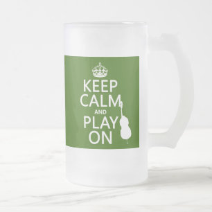 Chope Givrée Gardez le calme et le jeu sur (violoncelle) (toute