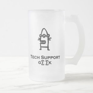 Chope Givrée Geek de support technique pour trois yeux