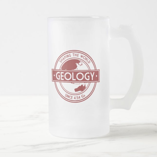 Chope Givrée Géologie formant le logo du monde (Asie/Australie) (Droit)