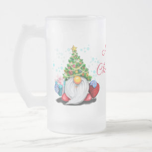 Chope Givrée Gnome mignonne avec arbre de Noël Casquette et ca