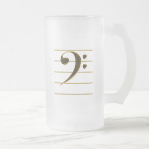 Chope Givrée Golden Bass Clef Music Note