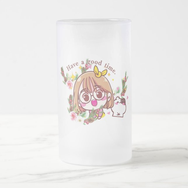 Chope Givrée Good time of Beer Glass (Centre)