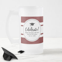 Graduation sportive Moderne Collegiate rouge Bande