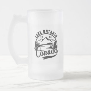 Chope Givrée Graphique Scénique Noir & Blanc du Lac Ontario