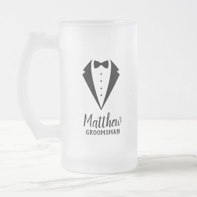 Chope Givrée Groomsmans personnalisés (Gauche)