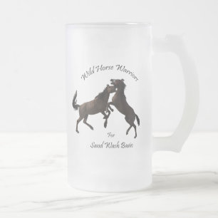 Chope Givrée Guerriers de cheval sauvage pour le lavabo de