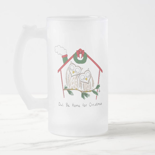 Chope Givrée Hibou Noël mignon Enfants (Gauche)