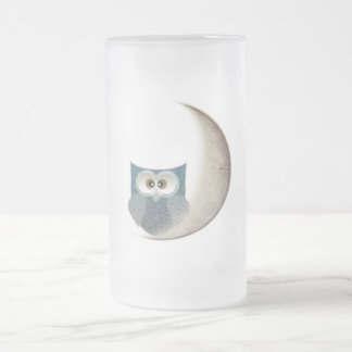 Chope Givrée Hibou pelucheux sur la lune