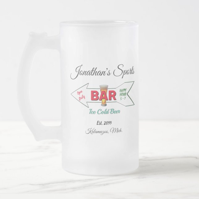 Chope Givrée Home Bar Tavern Pub Man Cave Cold Beer (Gauche)