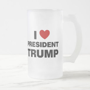 Chope Givrée I Love Président Trump Heart