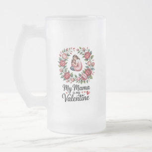 Chope Givrée Illustration de couronne florale pour la Saint-Val