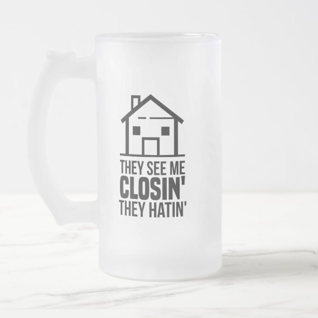 Chope Givrée Ils Me Voient Fermer L'Agent Immobilier (Gauche)