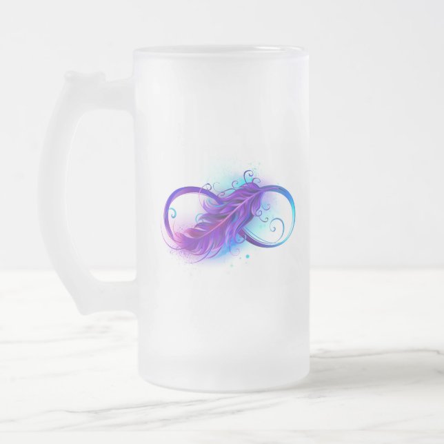 Chope Givrée Infinity with purple feather (Gauche)