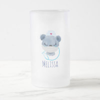 Infirmière de l'ours mignonne portant un Masque Mé